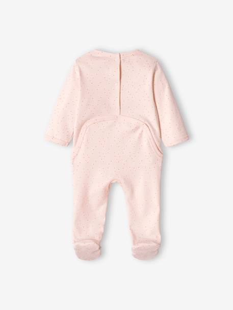 Lot de 2 dors-bien 'cerise' bébé fille interlock rose pâle 4 - vertbaudet enfant 