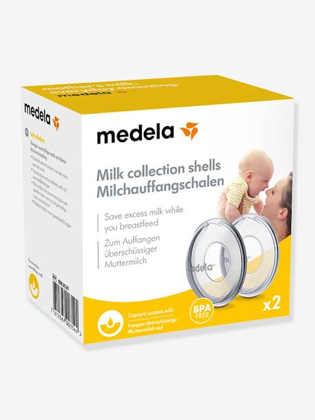 Lot de 2 coupelles recueil-lait MEDELA transparent 2 - vertbaudet enfant 