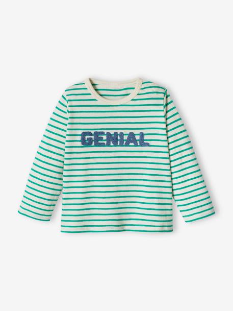 T-shirt bébé garçon message vert 4 - vertbaudet enfant 