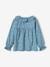 Chemise denim à collerette motifs fleurs fille double stone 2 - vertbaudet enfant 