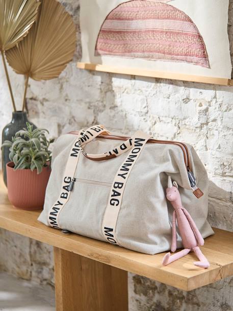 Sac à langer CHILDHOME Mommy Bag écru+terracotta+vert 2 - vertbaudet enfant 