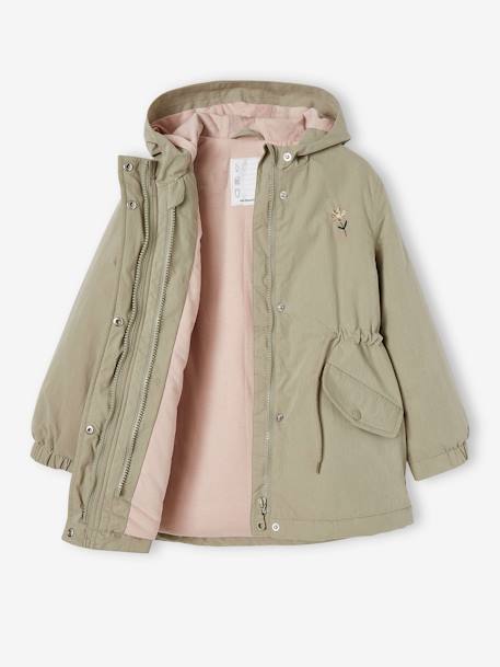 Parka 3 en 1 mi-saison fille vert d'eau 4 - vertbaudet enfant 