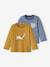 Lot de 2 T-shirts basics bébé motif animal et rayé bronze 1 - vertbaudet enfant 