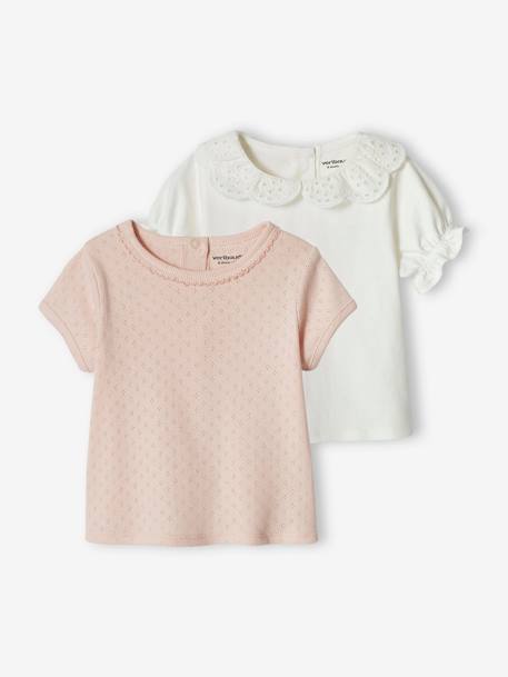 Bébé-Lot de 2 T-shirts bébé manches courtes