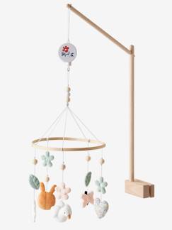 Mobile en bois lit bébé, Éléphant, lune et étoiles JaBaDaBaDo pas cher 