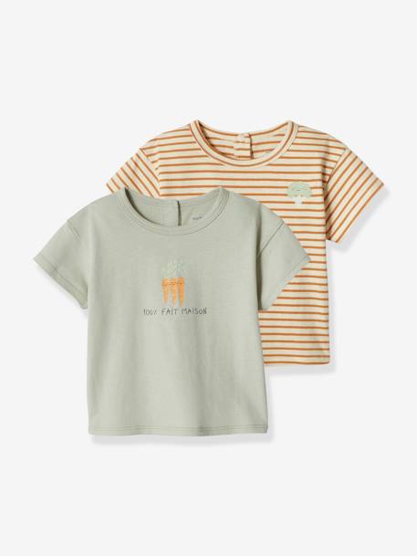 Bébé-Lot de 2 Tee-shirts bébé manches courtes