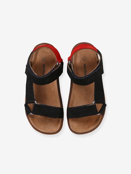 Sandales scratchées cuir enfant marine 5 - vertbaudet enfant 