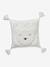 Coussin avec applications sherpa Ours berbère ecru 1 - vertbaudet enfant 