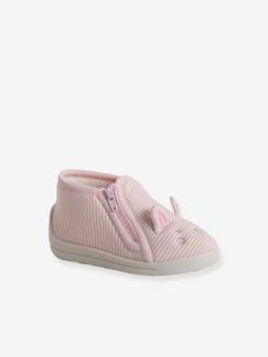 -Chaussons zippés bébé en toile