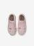 Chaussons zippés bébé en toile rayé rose 2 - vertbaudet enfant 