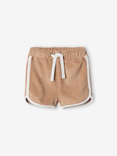 Ensemble en éponge bébé T-shirt + short taupe 5 - vertbaudet enfant 