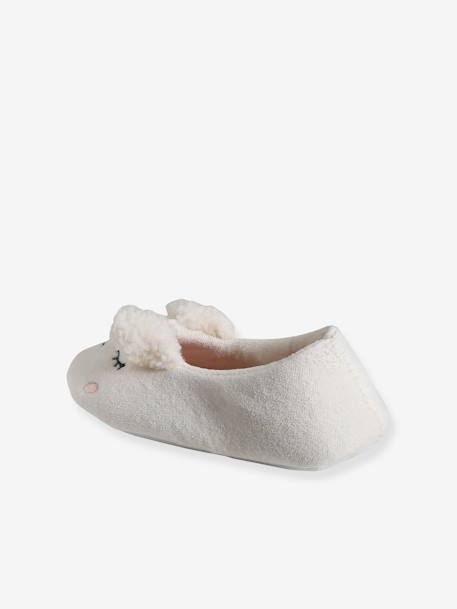 Chaussons ballerine intérieur velours enfant rose pâle 4 - vertbaudet enfant 