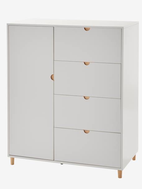 Commode penderie haute LIGNE SMILE blanc 1 - vertbaudet enfant 