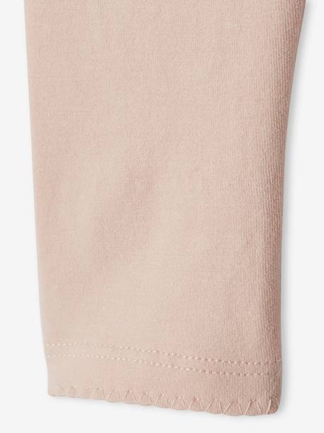 Lot de 2 leggings basic bébé BASICS BEIGE CLAIR IMPRIME+rose poudré 10 - vertbaudet enfant 