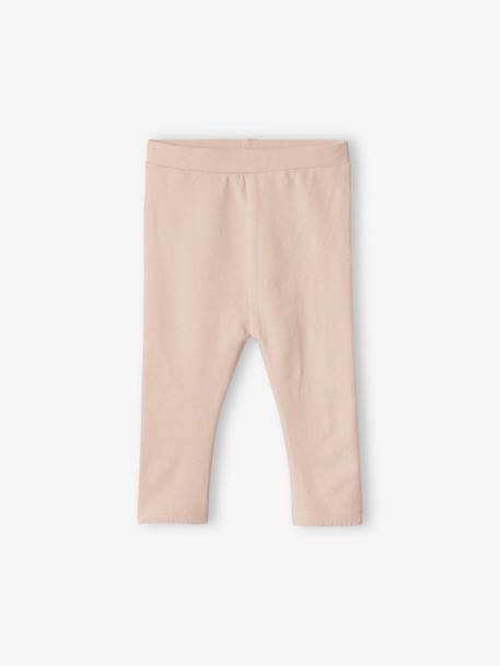 Lot de 2 leggings basic bébé BASICS BEIGE CLAIR IMPRIME+rose poudré 7 - vertbaudet enfant 