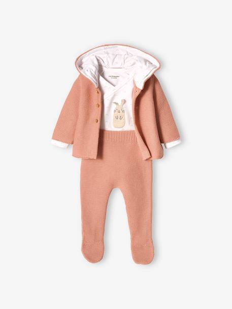 Ensemble naissance 3 pièces en point mousse  - vertbaudet enfant