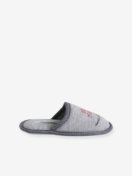 Chaussons mules dinosaure enfant gris chiné 3 - vertbaudet enfant 