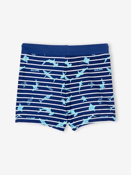 Boxer de bain imprimé tropical garçon rayé marine 3 - vertbaudet enfant 