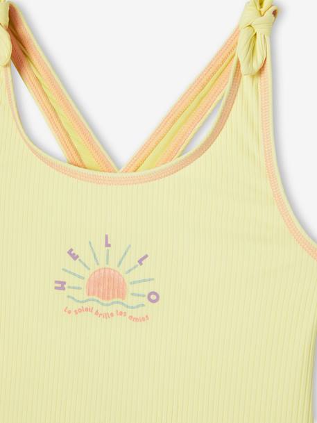 Maillot de bain 1 pièce fille sun jaune pâle 5 - vertbaudet enfant 