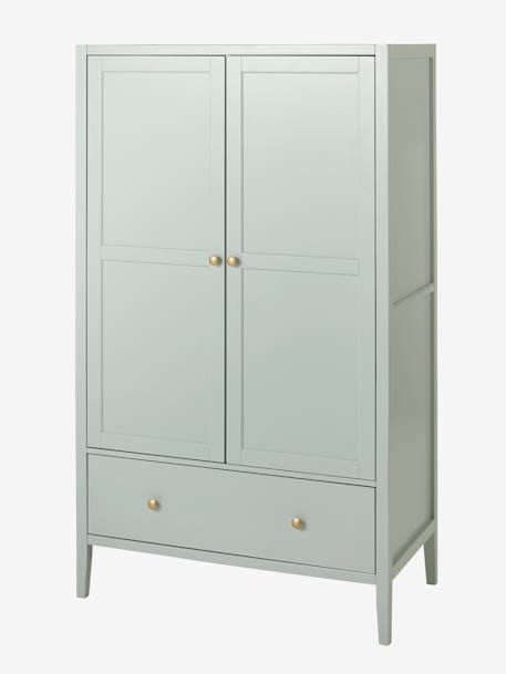 Armoire 2 portes LIGNE PARISIENNE vert de gris 1 - vertbaudet enfant 