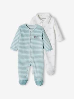 Bébé-Pyjama, surpyjama-Lot de 2 dors-bien "bateau" bébé Garçon en velours