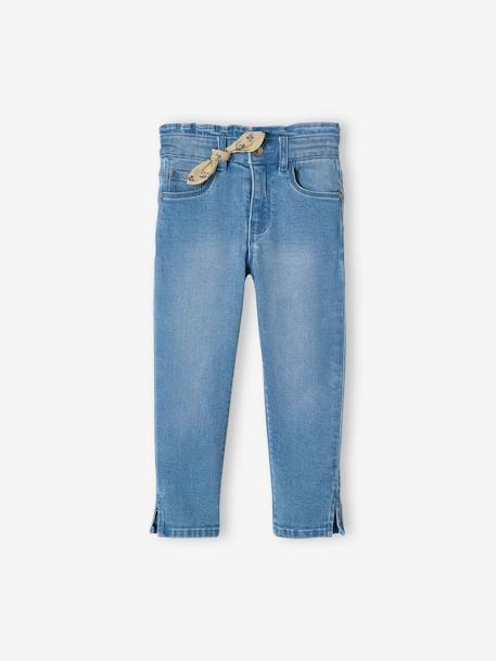 Pantacourt denim à noeud fille double stone+stone 3 - vertbaudet enfant 