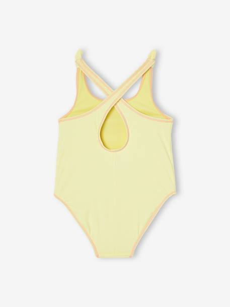 Maillot de bain 1 pièce fille sun jaune pâle 4 - vertbaudet enfant 