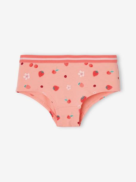 Lot de 5 shorties fruits fille pêche 3 - vertbaudet enfant 