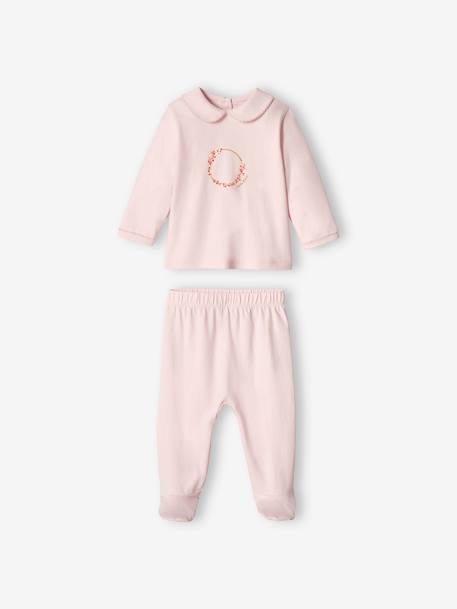 Lot de 2 pyjamas en jersey bébé fille lilas poudré 2 - vertbaudet enfant 