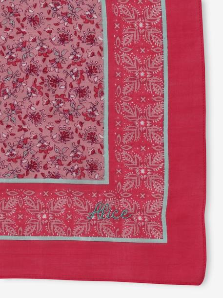 Foulard personalisable à imprimé fleuri fille rose imprimé 6 - vertbaudet enfant 