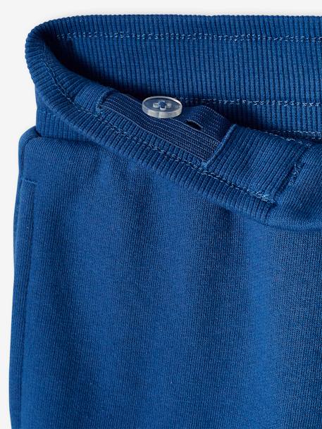 Pantalon jogging 'Athletic' garçon en molleton BLEU CANARD+bleu roi+chocolat+rouge 10 - vertbaudet enfant 