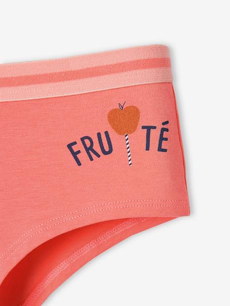 Lot de 5 shorties fruits fille pêche 10 - vertbaudet enfant 