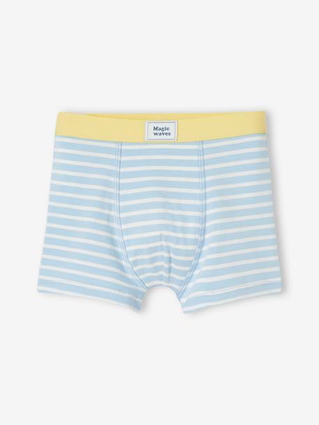 Lot de 5 boxers stretch garçon 'surf' jaune pâle 3 - vertbaudet enfant 