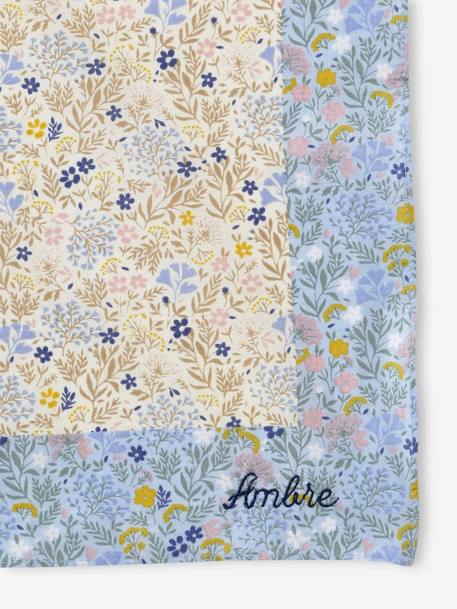 Foulard personnalisable imprimé fleuri fille bleu ciel 5 - vertbaudet enfant 