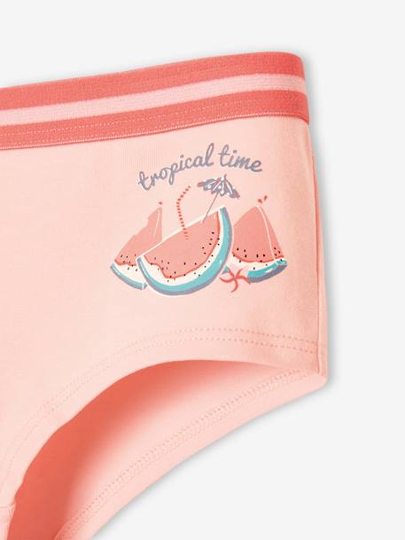 Lot de 5 shorties fruits fille pêche 9 - vertbaudet enfant 