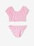 Maillot de bain 2 pièces marguerites fille rose 1 - vertbaudet enfant 