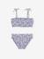 Maillot de bain 2 pièces fleuri fille bleu 3 - vertbaudet enfant 