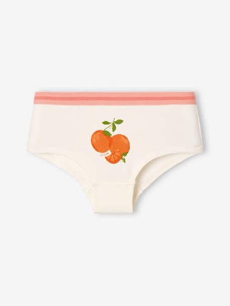 Lot de 5 shorties fruits fille pêche 2 - vertbaudet enfant 