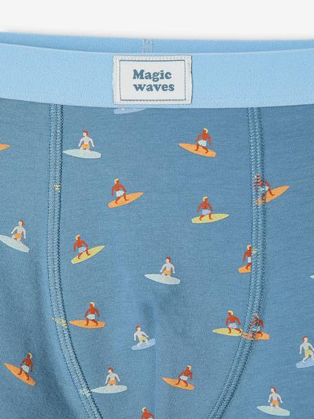 Lot de 5 boxers stretch garçon 'surf' jaune pâle 8 - vertbaudet enfant 