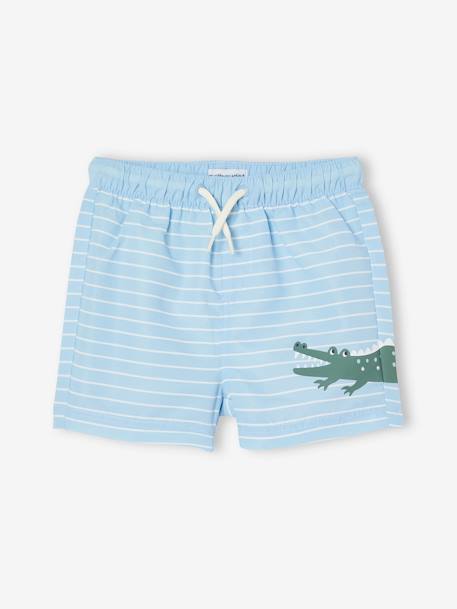 Bébé-Maillot de bain, accessoires de plage-Short de bain imprimé croco bébé garçon