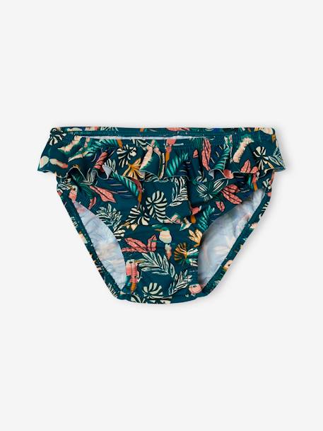 Culotte de bain imprimée bébé fille Capsule famille bain jungle vert 3 - vertbaudet enfant 