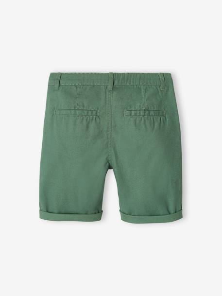 Bermuda chino garçon beige+BLEU+bleu grisé+rouge+vert 26 - vertbaudet enfant 