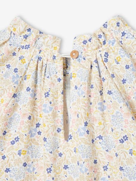 Blouse à fleurs fille détails en broderie anglaise écru 7 - vertbaudet enfant 