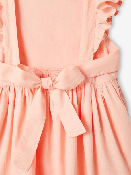 Robe de cérémonie volantée dos nu fille bleu ciel+corail 9 - vertbaudet enfant 