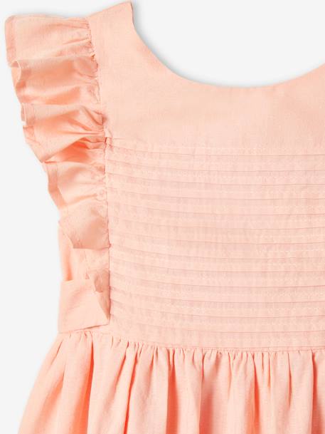 Robe de cérémonie volantée dos nu fille bleu ciel+corail 8 - vertbaudet enfant 