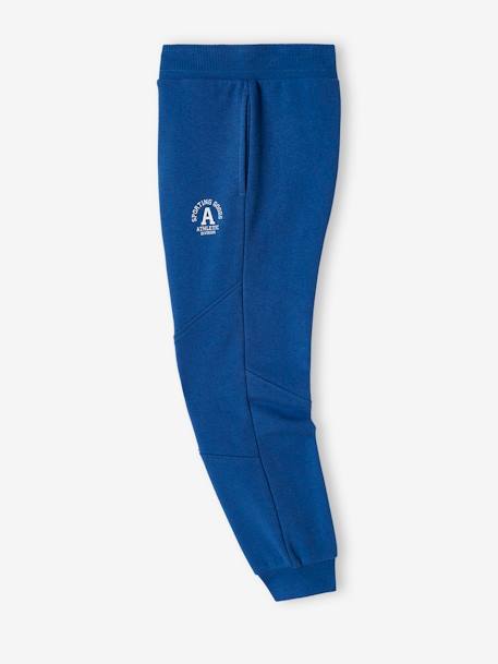 Pantalon jogging 'Athletic' garçon en molleton BLEU CANARD+bleu roi+chocolat 7 - vertbaudet enfant 
