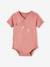 Lot de 5 bodies manches courtes bébé ouverture naissance rose pâle 4 - vertbaudet enfant 