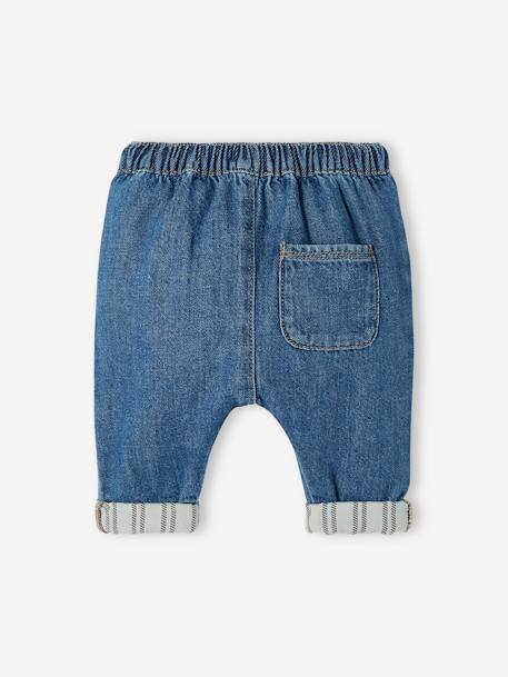 Pantalon bébé en denim denim brut 3 - vertbaudet enfant 