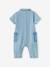 Combinaison manches courtes bébé en denim denim bleached 3 - vertbaudet enfant 