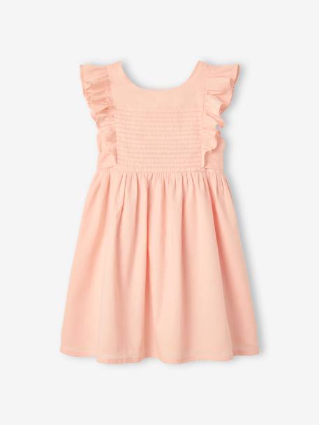 Robe de cérémonie volantée dos nu fille bleu ciel+corail 6 - vertbaudet enfant 